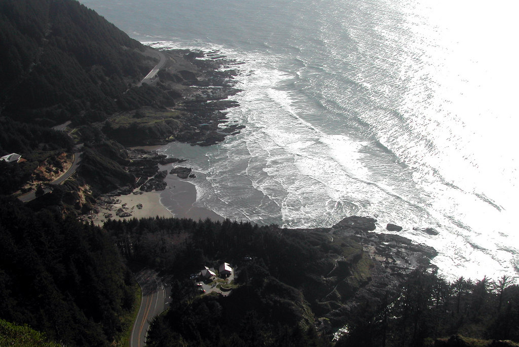Yachats, OR : view from cape perpetua in yachats