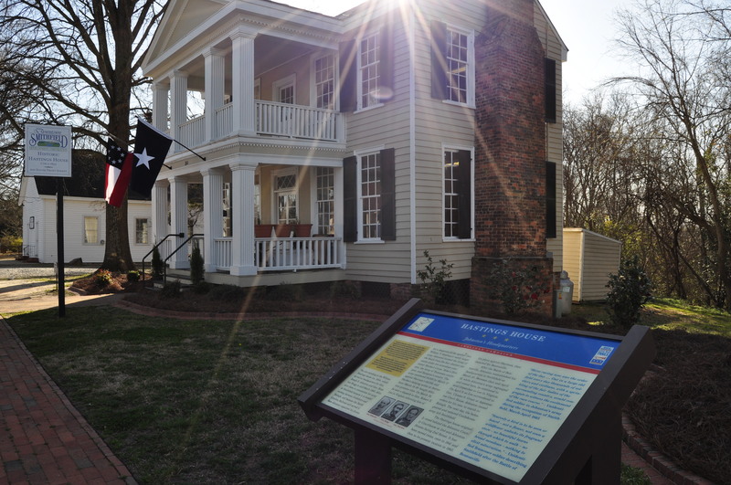 Smithfield, NC : Sunset over the Historic Hastings House, Downtown