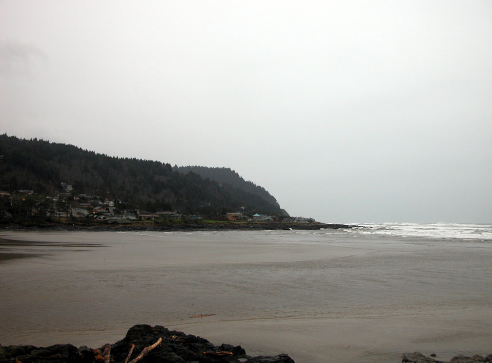Yachats, OR : view of yachats from state park
