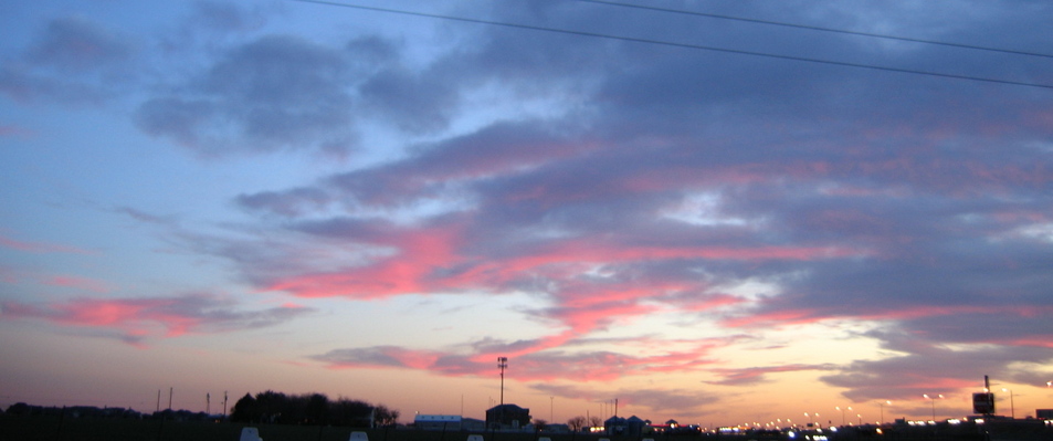 The Colony, TX: SUNSET OVER THE COLONY,TEXAS