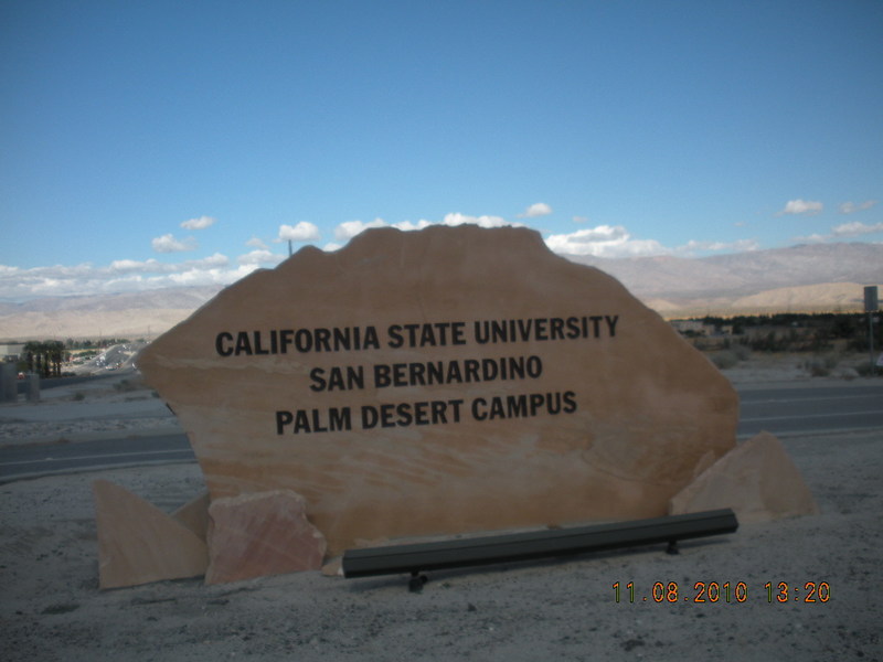 Palm Desert, CA: Signage for California State University San Bernardino - Palm Desert Campus