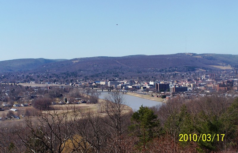 Elmira, NY: View of Elmira from Hilltop