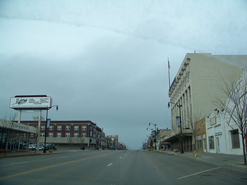 Arkansas City, KS: Arkansas City, Ks Main Street Looking North 1