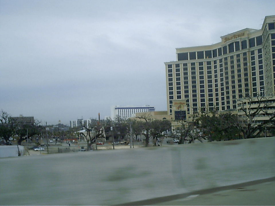 Biloxi, MS: Beau Rivage Hotel and Point Cadet, taken from I-110