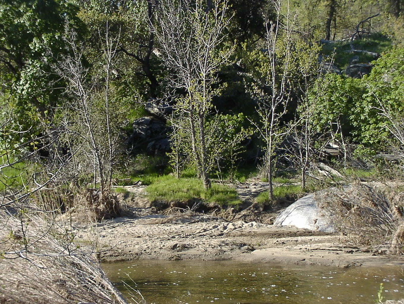 Wofford Heights, CA: Meadows and Sandy Beach Along Tillie Creek, Wofford Heights