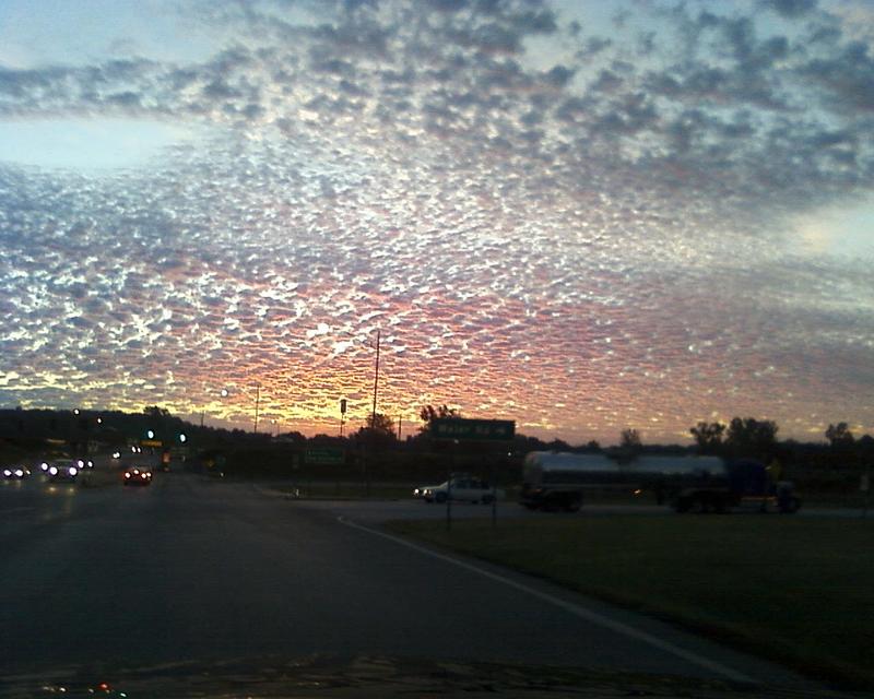 Pevely, MO : Pretty sunrise on Hwy Z at I-55 in Pevely photo, picture