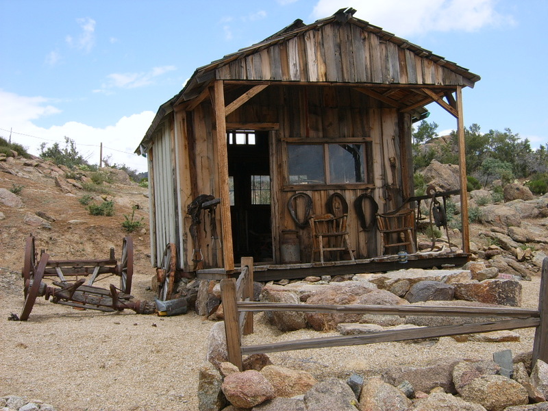 Yarnell, AZ Big Tom's ghost town, one of many buildings and artifacts