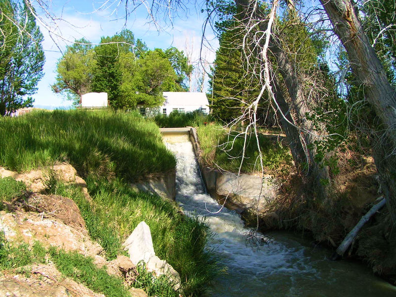 Frannie, WY: Irrigation Canal near Frannie