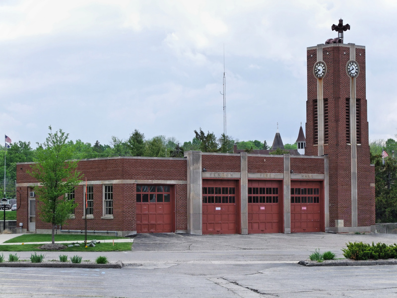 Fenton, MI: City of Fenton Fire Station, Circa 1938