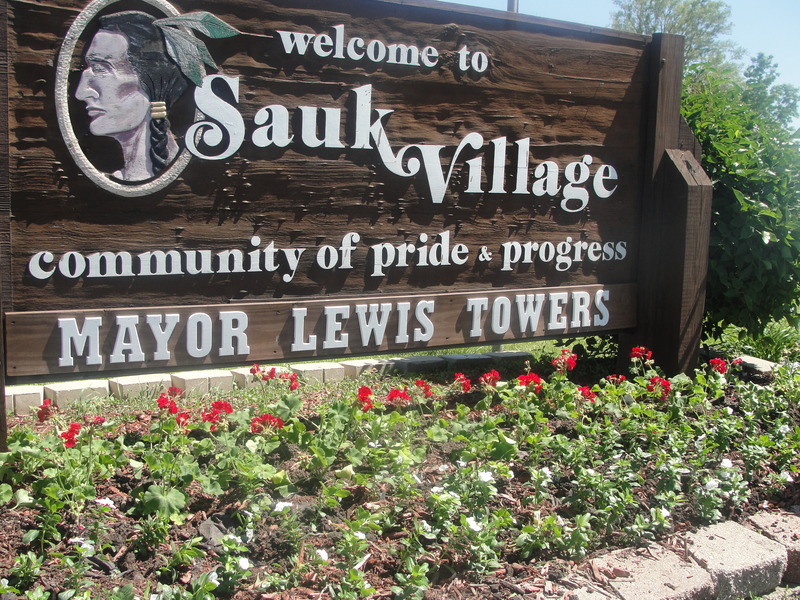 Sauk Village, IL: Sauk Village sign