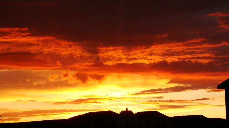 Rio Rancho, NM: Amazing Sunset over Rio Rancho