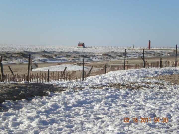Grand Haven, MI: At the Beach Winter 2011