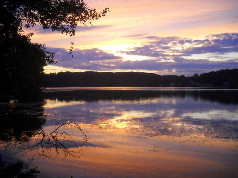 Cornwall, NY : Sunset on Beaver Dam Lake photo, picture, image (New