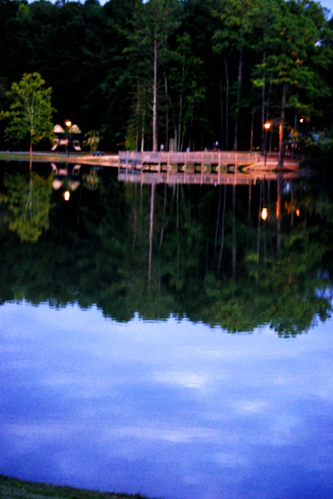 Peachtree City, GA: Huddleston Pond at sunset Peachtree City, Georgia
