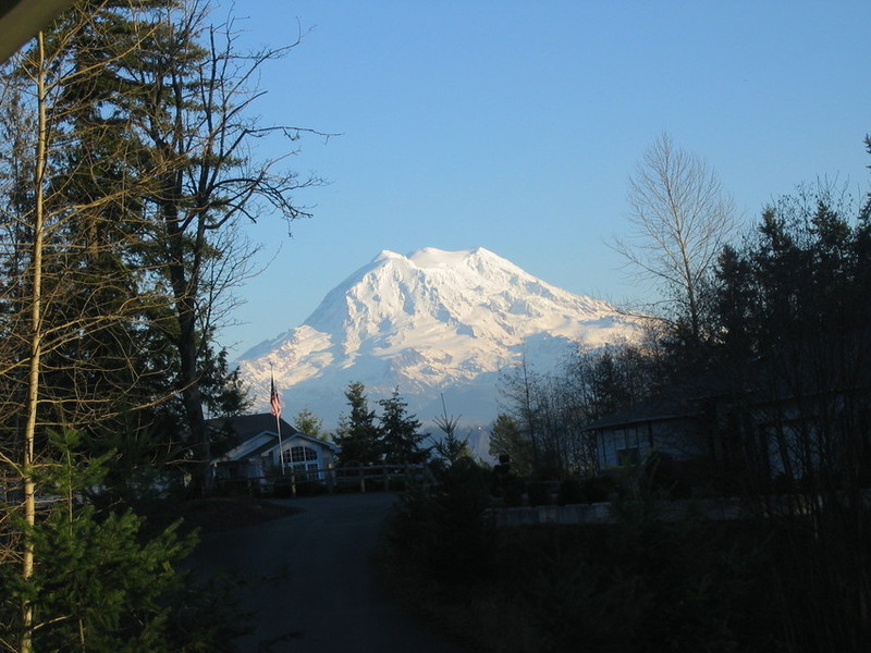 Graham, WA: Mt. Rainier as seen from 224th. and 70th Ave., Graham, WA 98338
