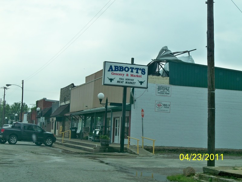 Stonewall, OK April 22nd Storm, 2011, Main Street,Stonewall,OK photo, picture, image (Oklahoma