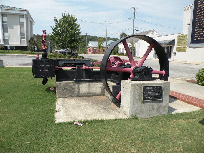 Pell City, AL: Steam engine by Court House