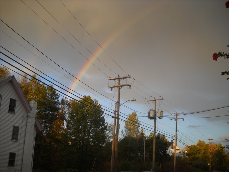 Farmington, NH: Rainbow Over Farminton NH