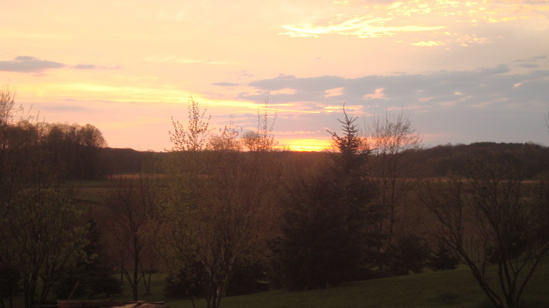 Richfield, WI: Sunset from my house
