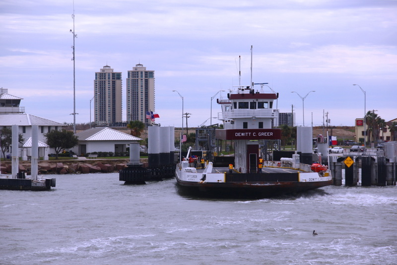 Galveston, TX: Ferry terminal from seaside