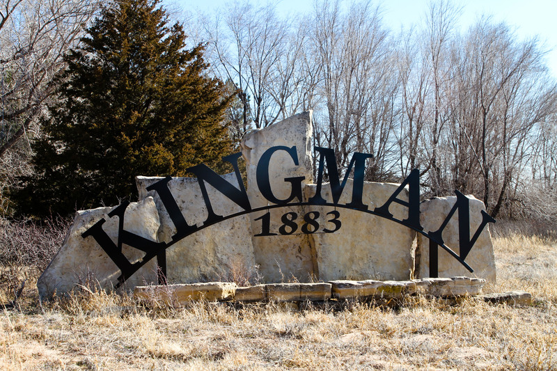 Kingman, KS: Welcome To Kingman signs located at the city limits on all four sides
