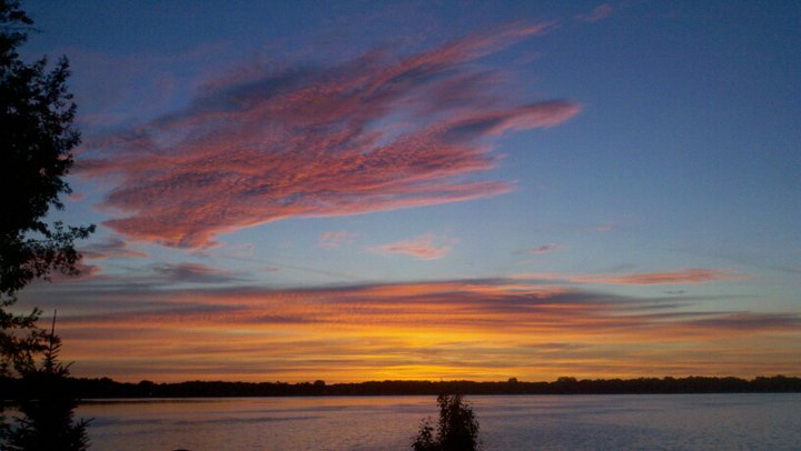 Portage, MI: Austin Lake sunrise