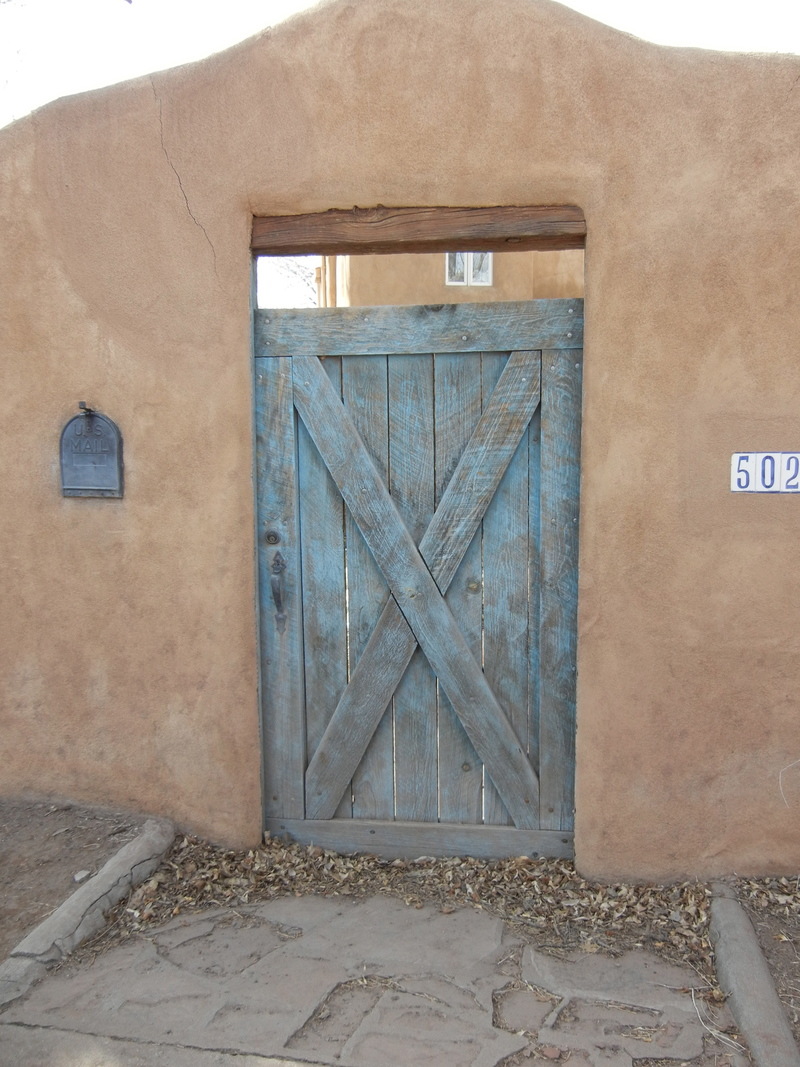 Santa Fe, NM : Santa Fe Blue Door photo, picture, image (New Mexico) at