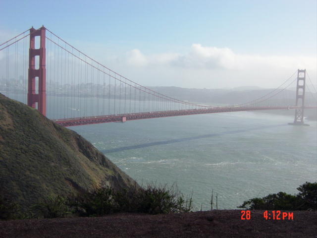 San Francisco, CA: Golden Gate Bridge photo taken from the Marine Headlands