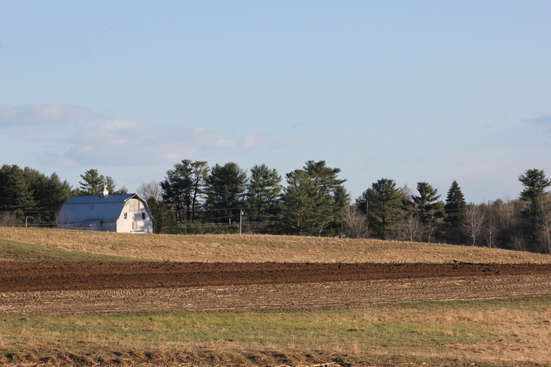 Windham, ME: Freshly tilled fields in early Spring