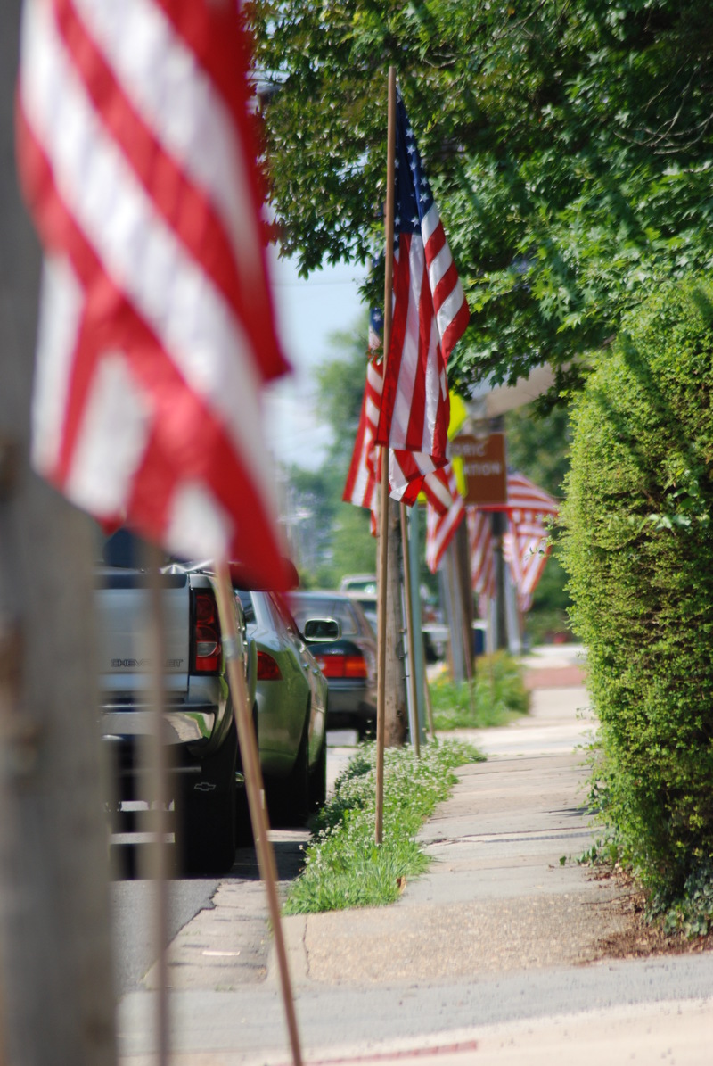 Madison, VA Memorial Day weekend in the town of Madison, Va Flags posted by the American