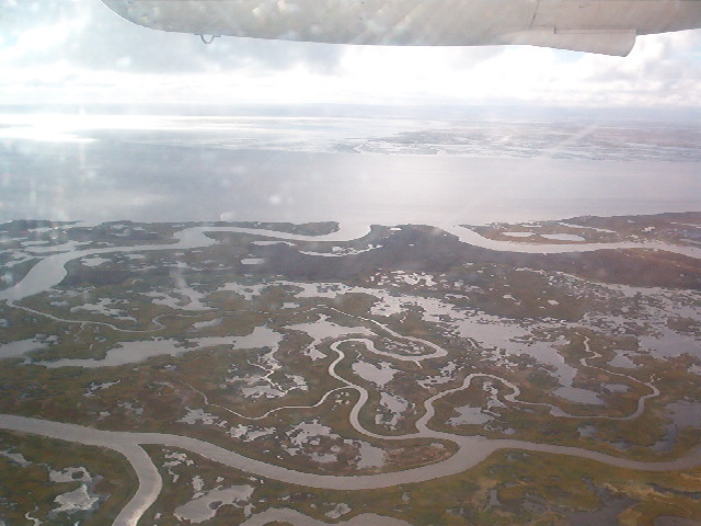 Newtok, AK : airphoto of newtok,ak