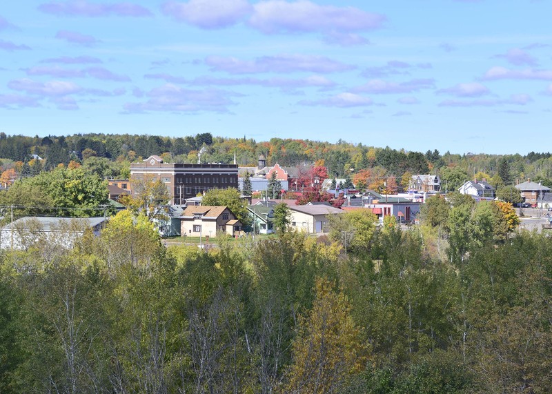 Iron River, MI: Iron River from Caspian Hill