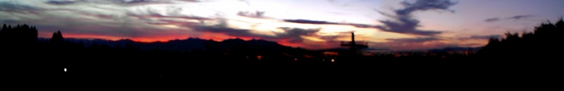 East Millcreek, UT: Panoramic picture of Sunday Sunset.