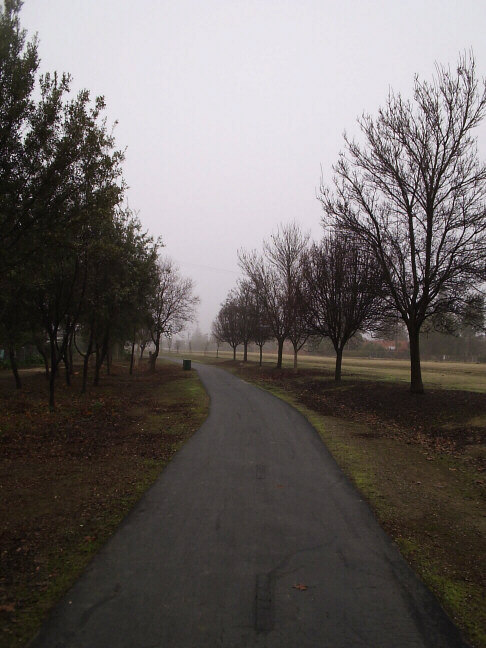 Los Banos, CA: Bike Path between Center Ave. and Pioneer Rd.