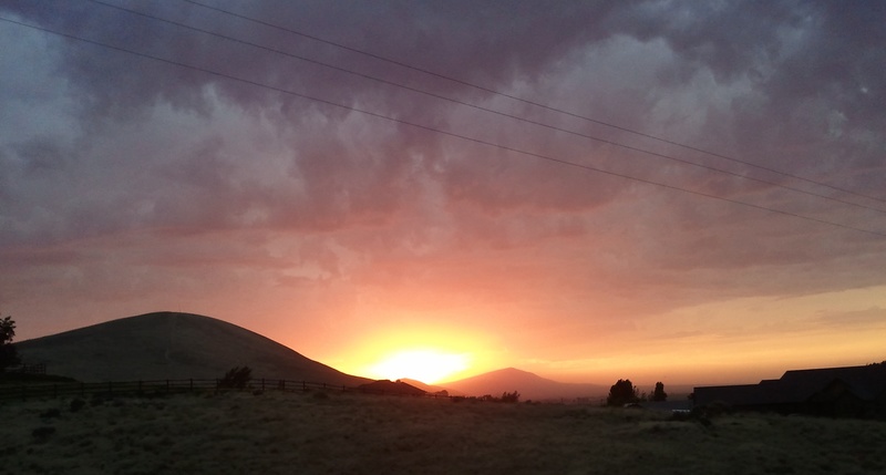 West Richland, WA: Sunset in the west