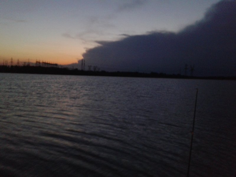 Bryson, TX: Lake Bryson while night fishing Bryson, TX 04/04/13