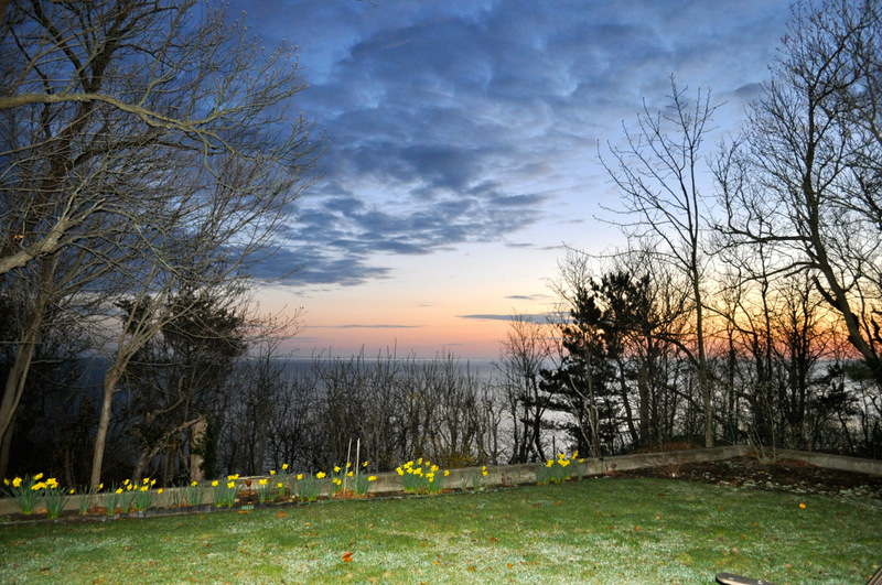 Wading River, NY: An early morning sunrise-off Lewin Dr., Wading River, NY