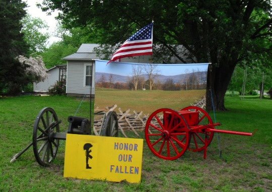 Windsor, MO: Honor Our Fallen Display on Florence St. Windsor, Mo 2013