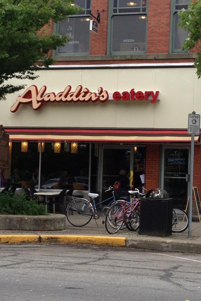 Oberlin, OH: Aladdins Eatery on West 5 and Main St.