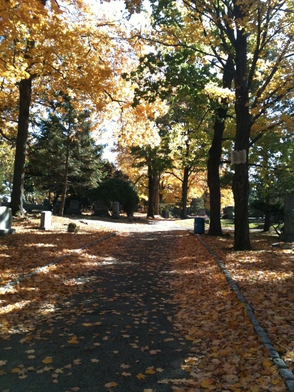 Boonton, NJ: A fall photo of the cemetery