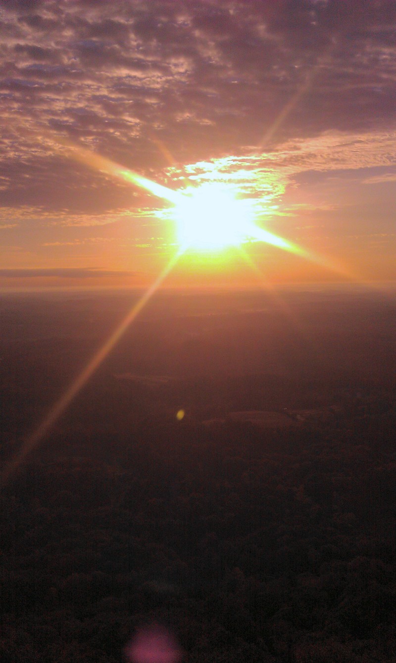 Toccoa, GA: November 4th 2012 The Wonderful Sunrise From Atop Currahee Mountain