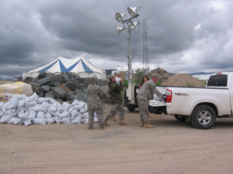 Lander, WY: June 2010 National Guard Sandbag Operations