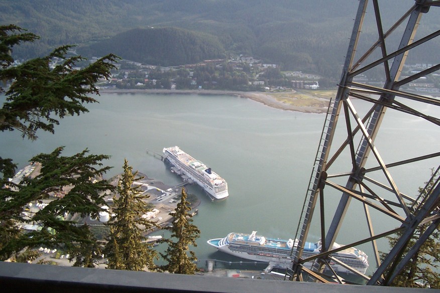 Juneau and, AK : Juneau from Mt Roberts Tramway