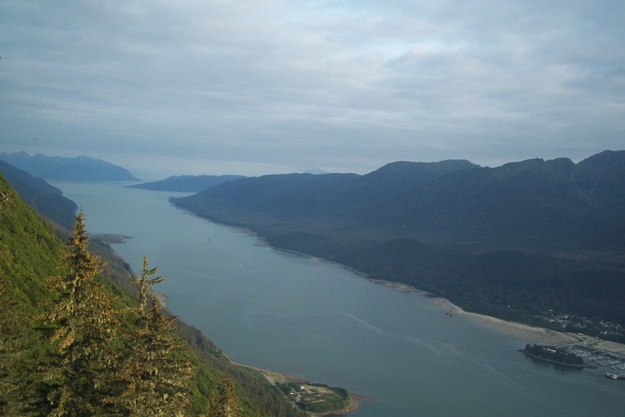Juneau and, AK : Juneau seaway from Mt Roberts Tramway