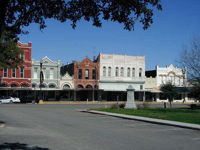 Lockhart, TX: North Side of Court House Square, Lockhart TX