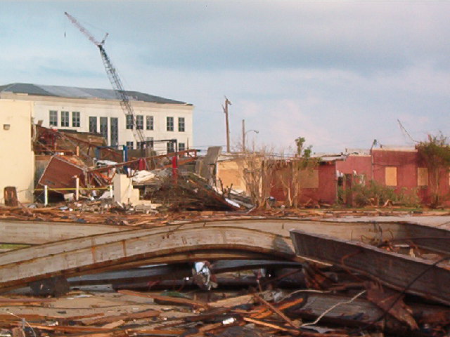 Jackson, TN : Tornado Damage, Downtown Jackson, May 2003 photo, picture