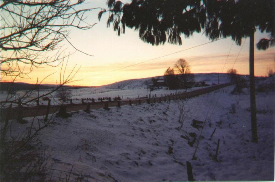 Fairfield, VT : Winter Sunrise On North Road