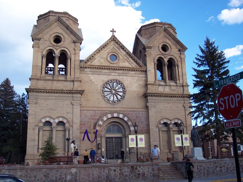 Santa Fe, NM: St. Francis Cathedral-The most photographed building in Santa Fe