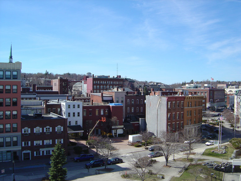 Bangor Me Downtown From Garage Photo Picture Image Maine At City