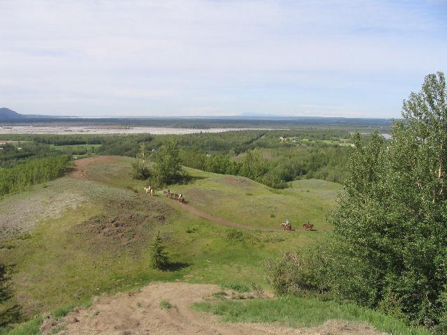 Butte, AK : pasture about half way up the bute